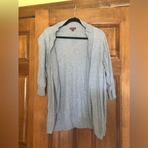 Women’s XL cardigan gray 3/4 sleeves